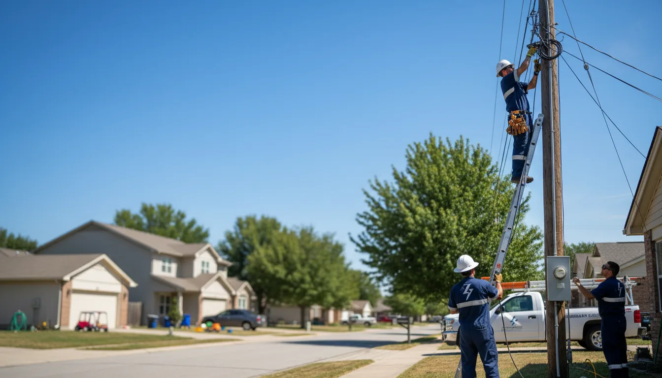 Residential electrician providing installation services in Williamsfield, OH